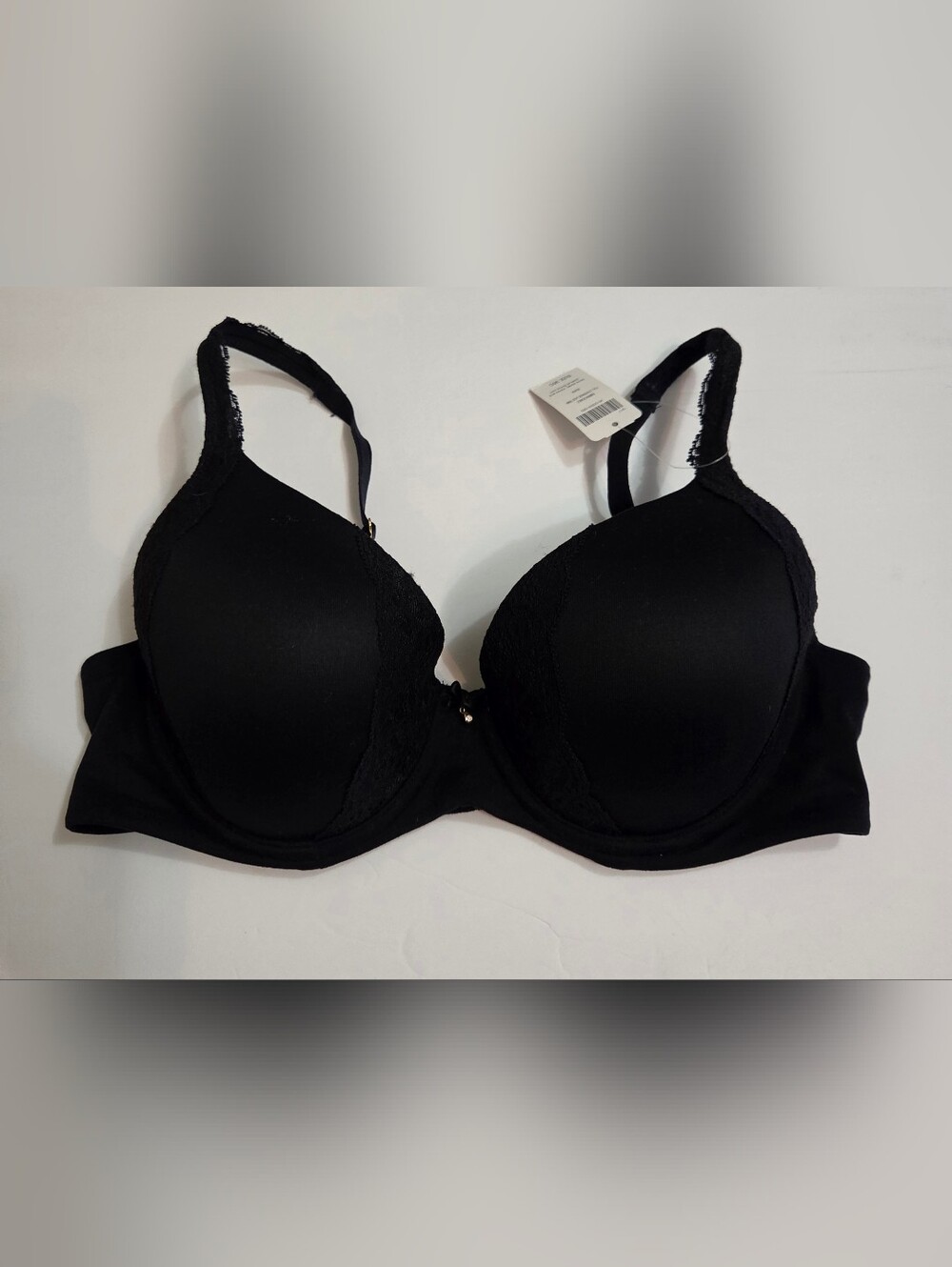 Soma Bra 36C Black Lace-Trim Molded Underwire NWT